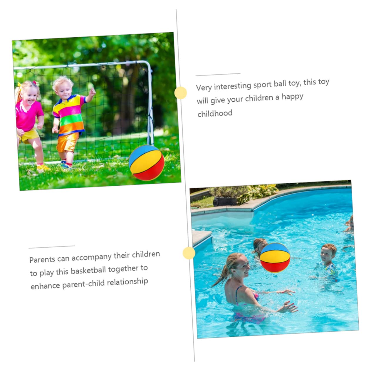 VANZACK 5 Palloni Spiaggia Gonfiabili in PVC Leggeri e Sicuri per Piscina Spiaggia e Feste Estive Facili da Sgonfiare e Trasportare