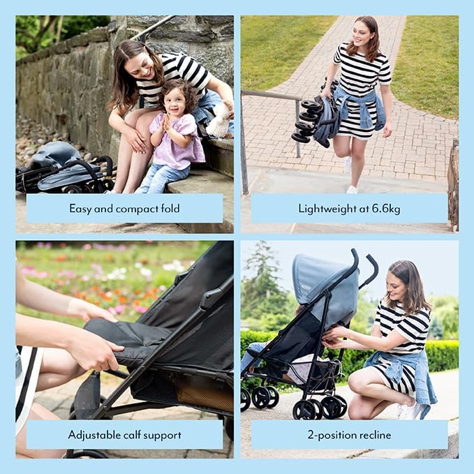 EZLite, ultimate easy-to-use lightweight stroller at only 6.6kg for on-the-go… thumbnail 3
