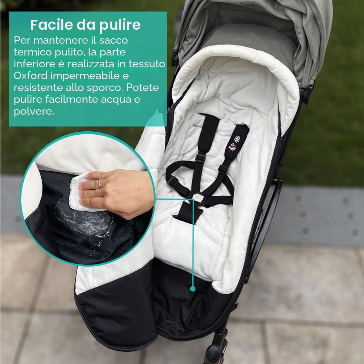 Coprigambe universale per passeggino Babyzen YOYO/YOYO2 & Bugaboo, base in tessuto impermeabile, facile da pulire, caldo coprigambe per passeggini