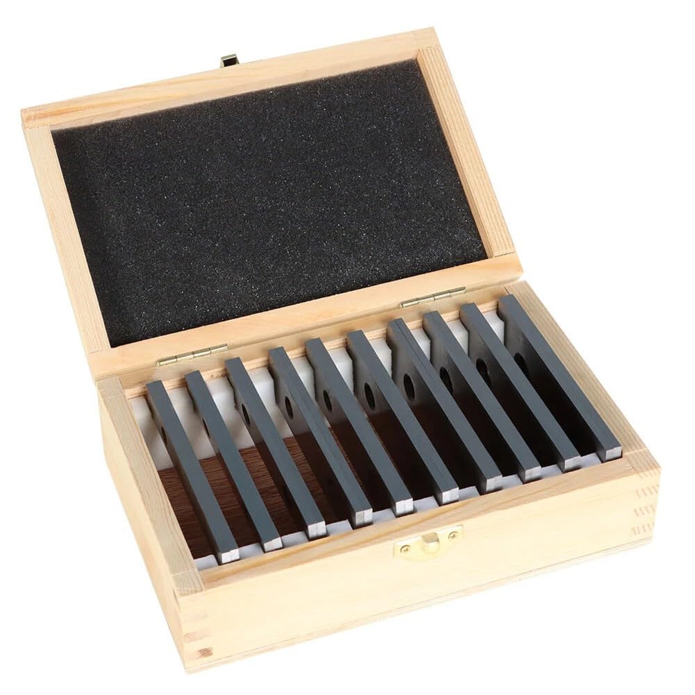 Blocchi paralleli, paralleli meccanici, morsa per fresatura, set in acciaio temprato, 10 paia 1/8x4 pollici, terra per montaggio di foratura