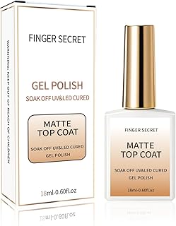 18ml/0.60floz High-Shine Matte Top Coat for Gel Nail Polish - Premium Long-Lasting Fashion Matte Finish, Professional-Grade Nail Supplies for Salon-Quality DIY at Home.