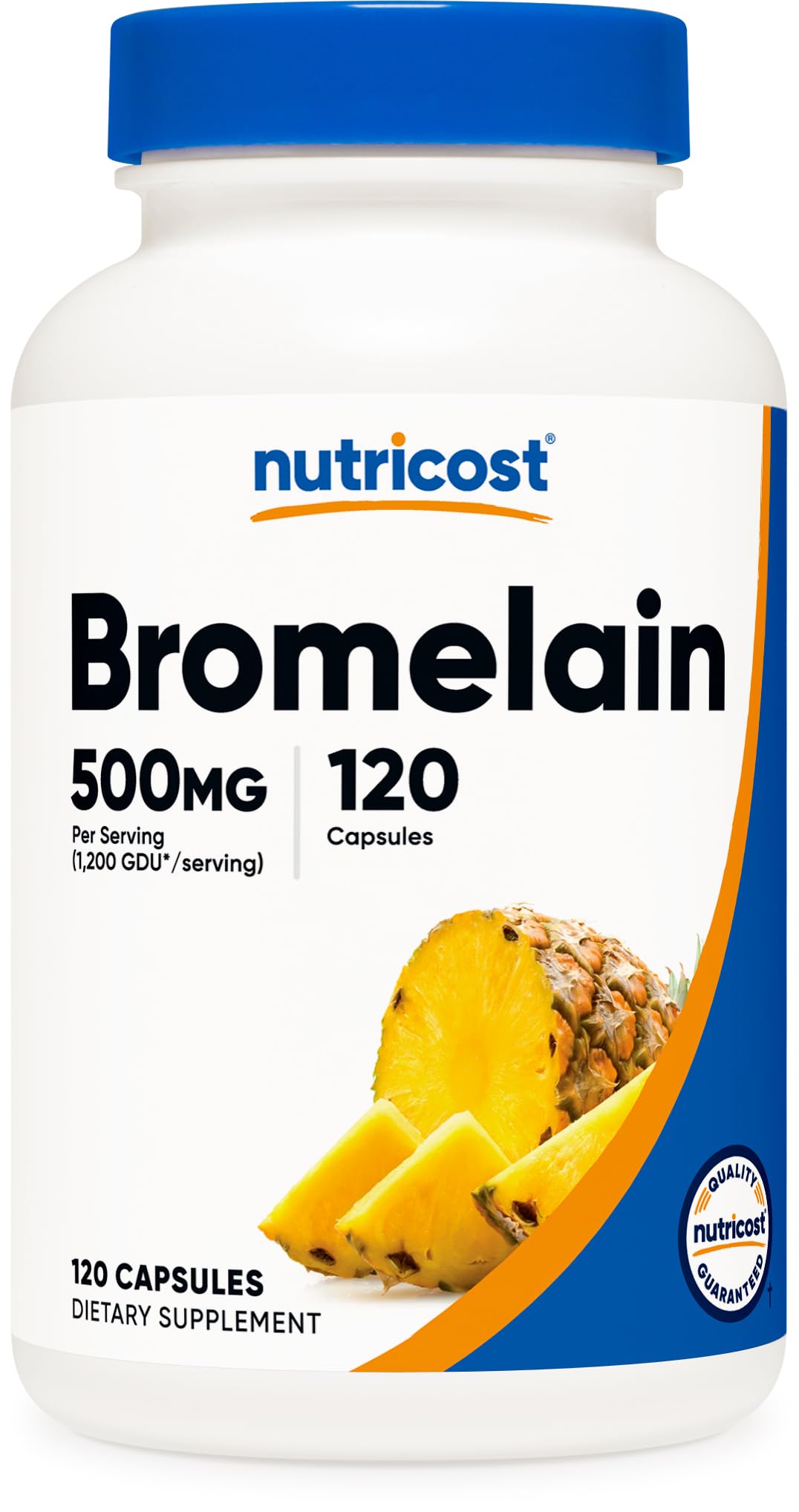 Nutricost Bromelain (500mg) 120 Vegetarian Capsules, Gluten Free 120 Count (Pack of 1)