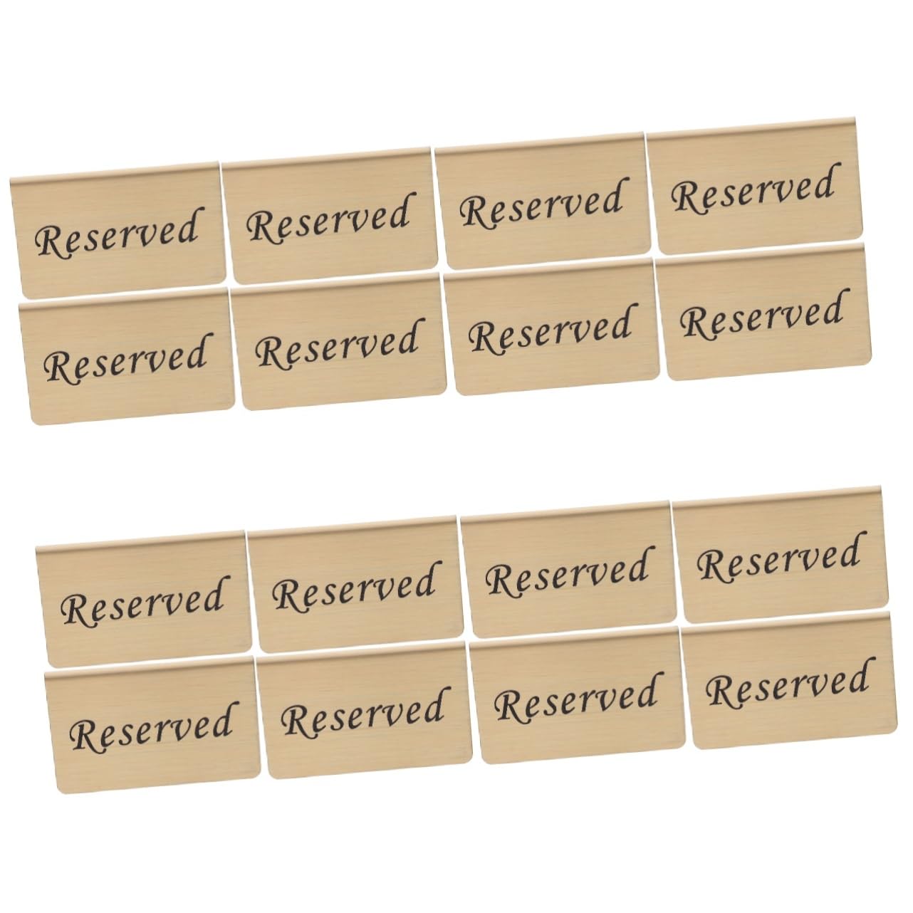 ABOOFAN 16 Piezas Mesa reservada señal de fiesta reservada signos reservados para la boda comedor tiendas de campaña letreros de mesa para eventos signos reservados para mesas