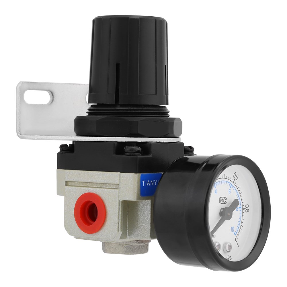 AR2000-02 Régulateur de Pression pour Filtre à Air Combos G1/4 avec Manomètre