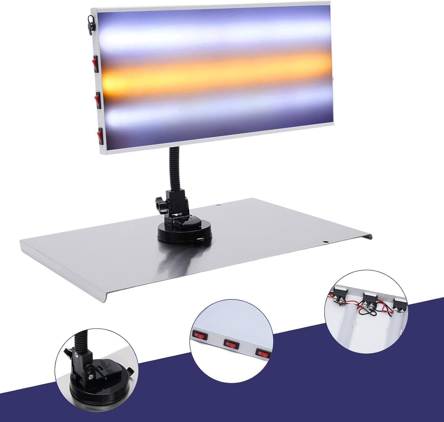 Lampada Dent Removal Luce LED - Paintless Dent Removal con Supporto Regolabile, Strumento di Riparazione Ammaccature Auto