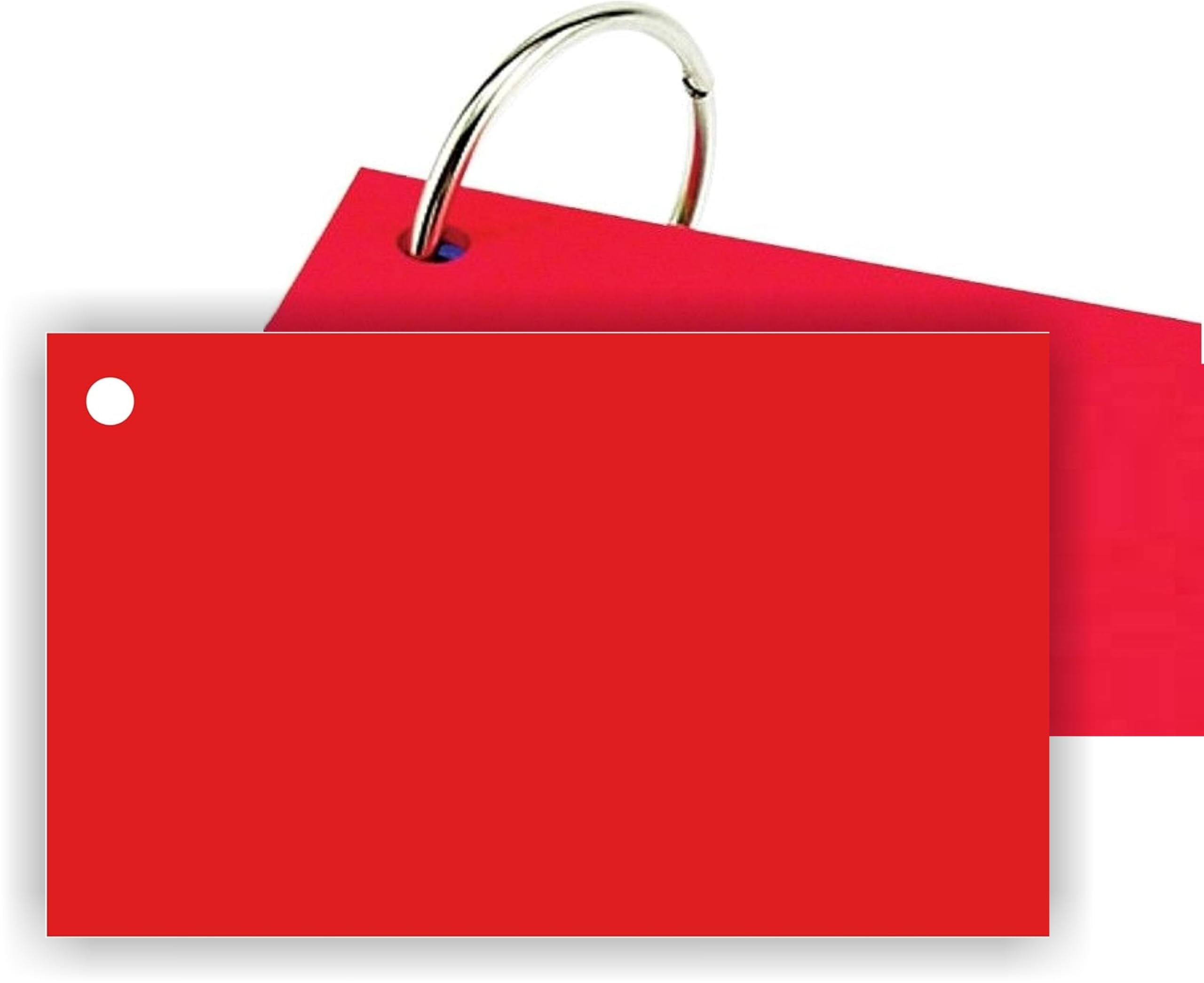 IMPRINT Colored Card Stock | Flash Cards Pre punched in The Corner | 120 Sheets with 4 Card Rings
