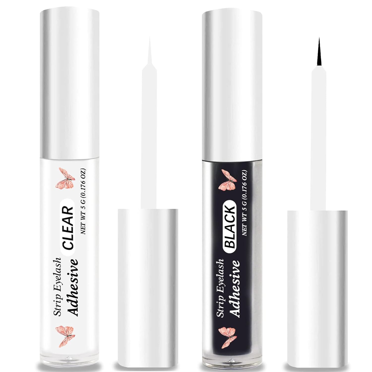 Clear Eyelash Glue Super Strong Hold Eyelash Adhesive Waterproof Eyelash Glue Sensitive Eyes Lash Glue for False Lashes 0.18 oz : Everything Else