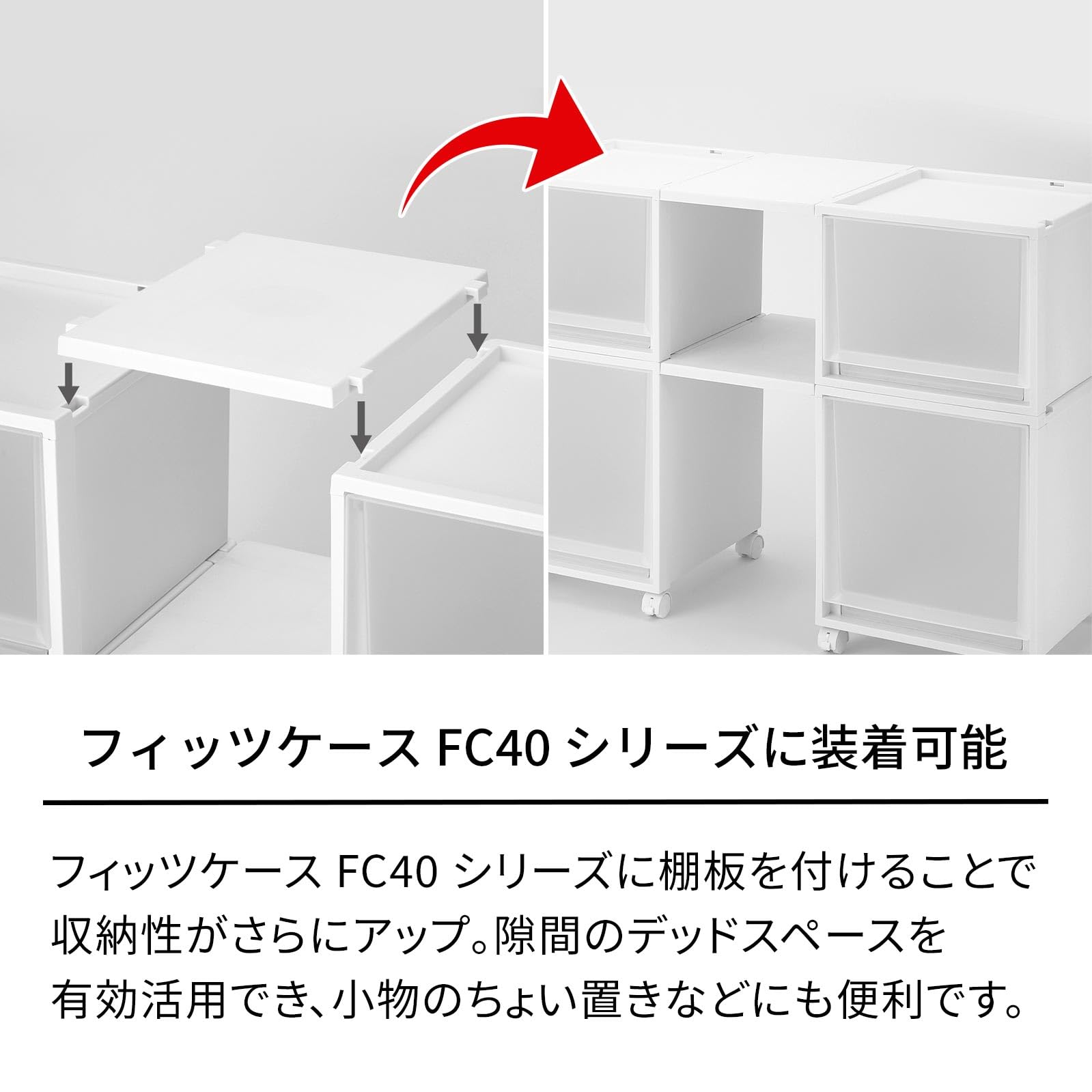 Amazon.co.jp: 天馬(Tenma) フィッツケース 連結棚 FC40 Fits 収納