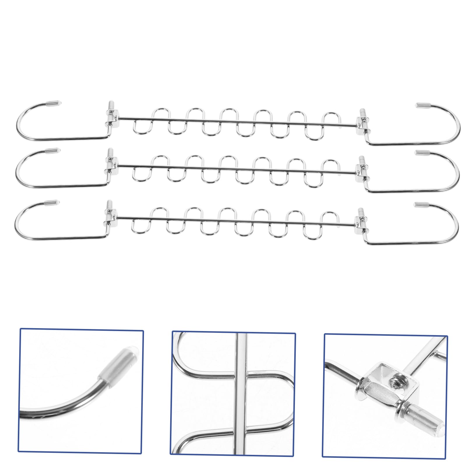 Appendiabiti Pieghevole Gancio Girevole 360° Multi-slot 8 Pezzi in Ferro | Design a Slot Chiusi, Salva Spazio Nell'armadio, Adatto per Dormitori e Camere da Letto