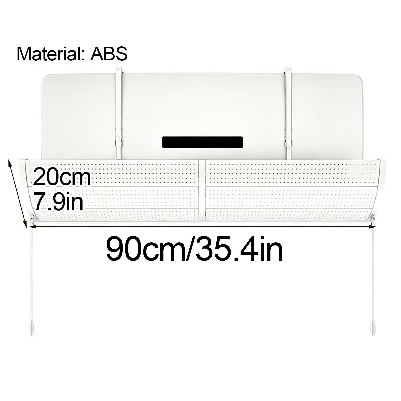 Deflettore Climatizzatore 90×20cm, Anti Getto Diretto, Aria Multi Angolo