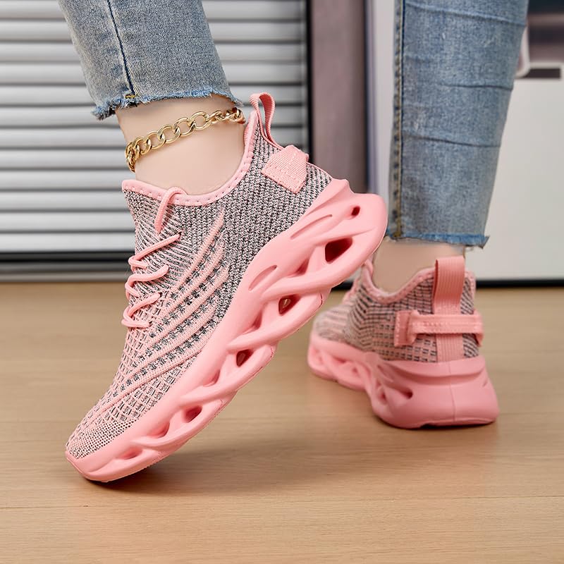 Image of Running Shoes for Women Slip On Tennis Walking Sneakers Sport Fashion Casual Workout Gym Athletic Hiking Nurse Non Slip Lightweight Breathable Trainers