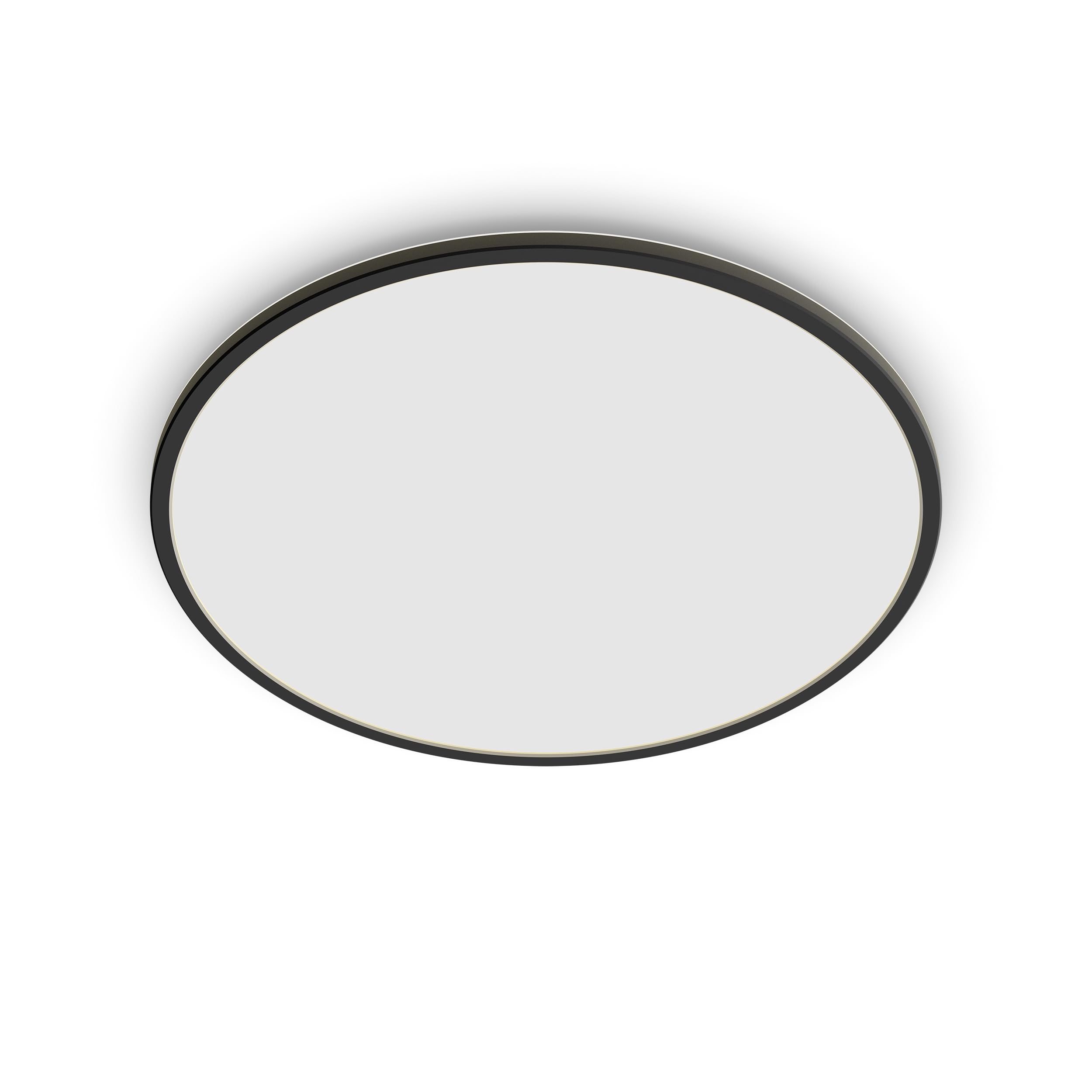 Plafonnier extérieur PHILIPS LED Superslim 15W [Blanc chaud - Noir] Résistant à l'eau IP54, pour éclairage de jardin, patio et terrasse.