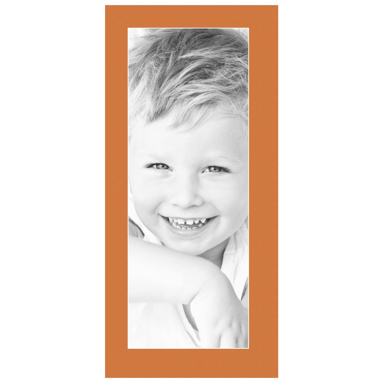 9x24 Tangerine / Octoberfest Custom Mat for Picture Frame with 5x20 opening size (Mat Only, Frame NOT Included)