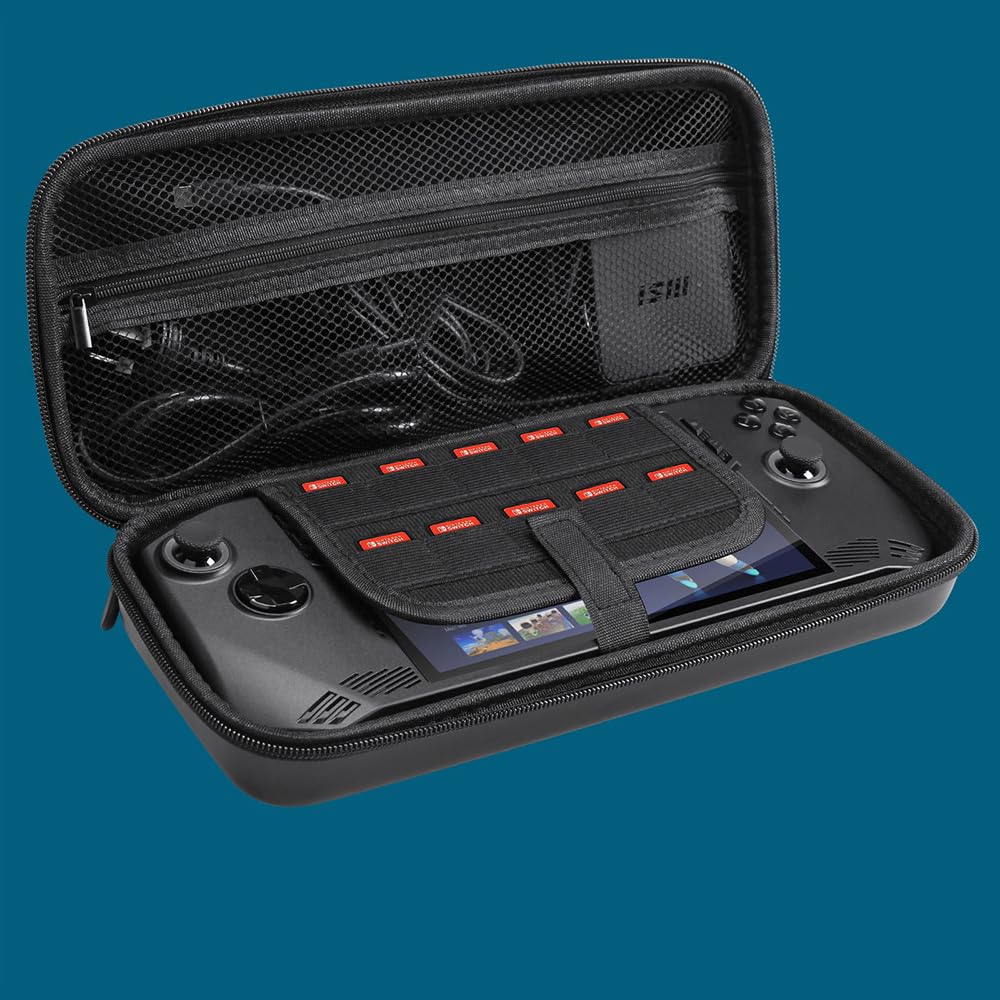 Etui pour MSI Claw, [Antichoc] Dur Etui Protecteur Voyage Case, Portable Stockage Etui pour MSI Claw-Noir