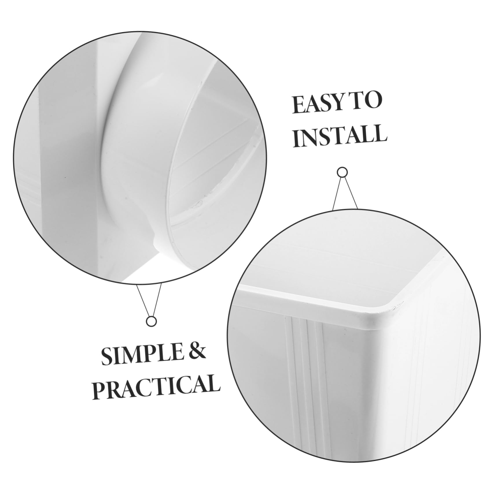 Cubo De Lluvia De Pvc Adaptador Para Canaletas Pluviales Conector Para Bajante De Canaletas De Tejado Drenaje Para Agua De Lluvia Exterior