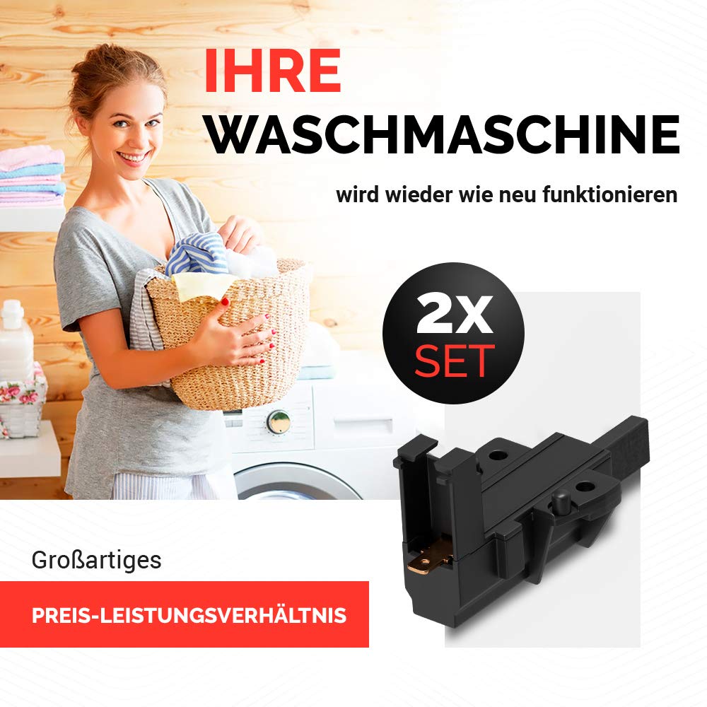 Spazzole di carbone per motore, 2 pezzi, come Bosch 00600889, carboncini abrasivi per lavatrici Siemens Blomberg/Brandt/Whirlpool/Bauknecht