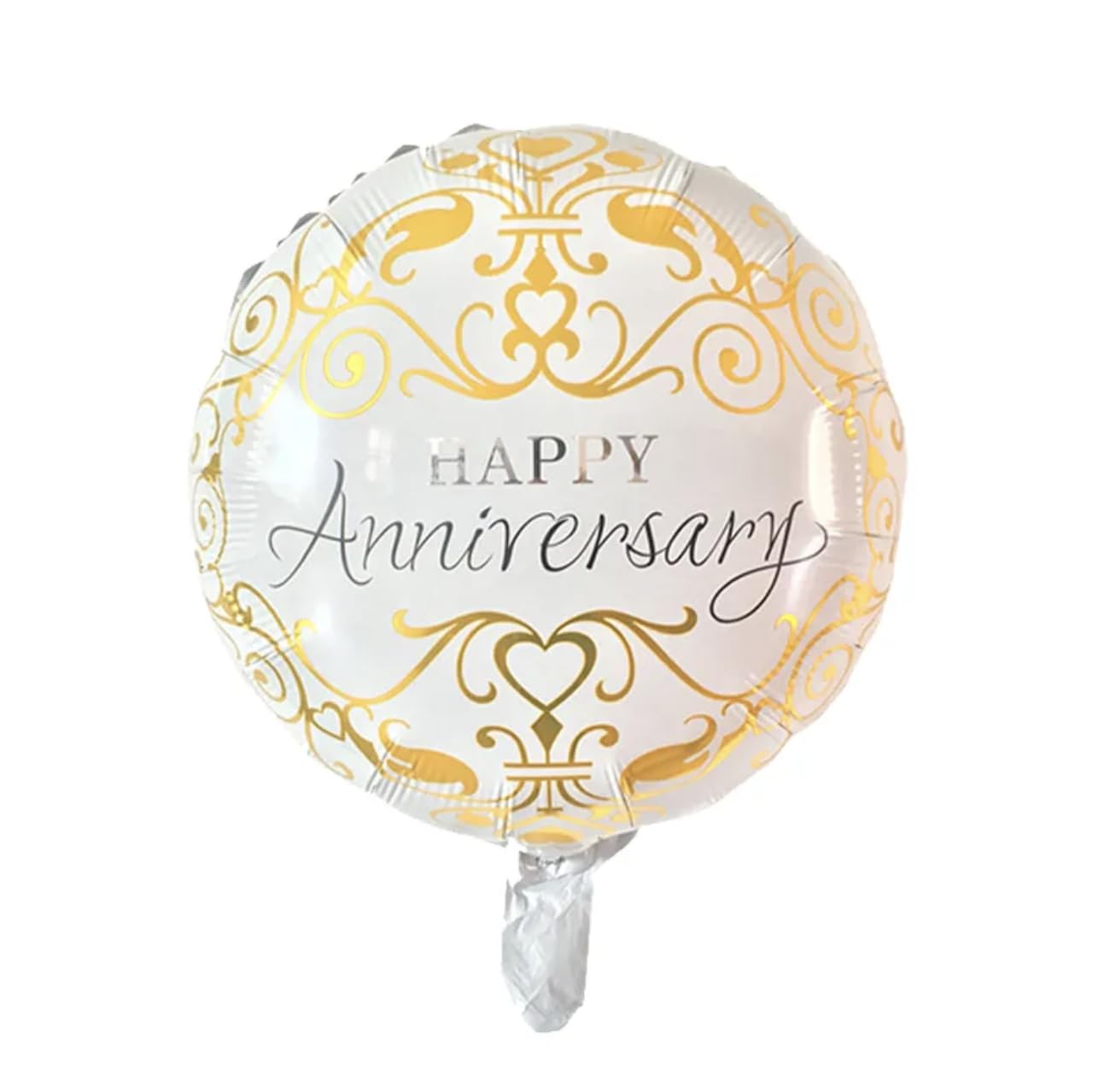 Anniversary Gold Round Foil Balloon, 45cm (2 pack)