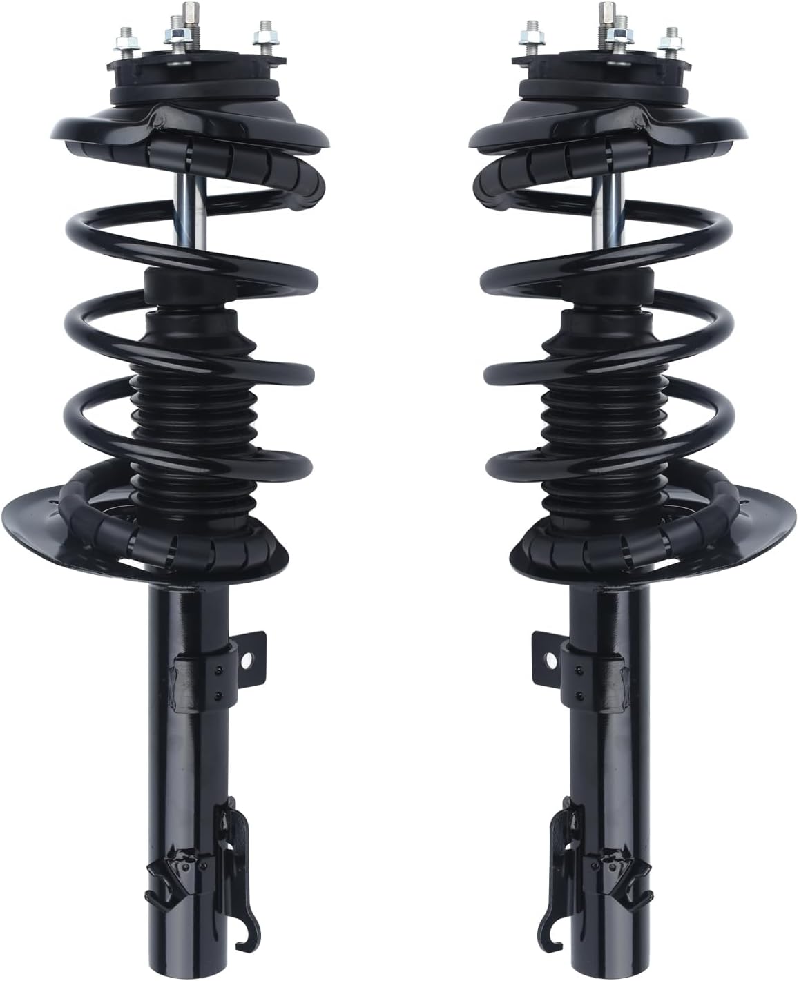 Autoround Front Pair Complete Strut Spring Shock Absorber Assembly 172257 172258 Quick Struts Replacement for Ford Focus 2006 2007 2008 2009 2010 2011 (Set of 2)