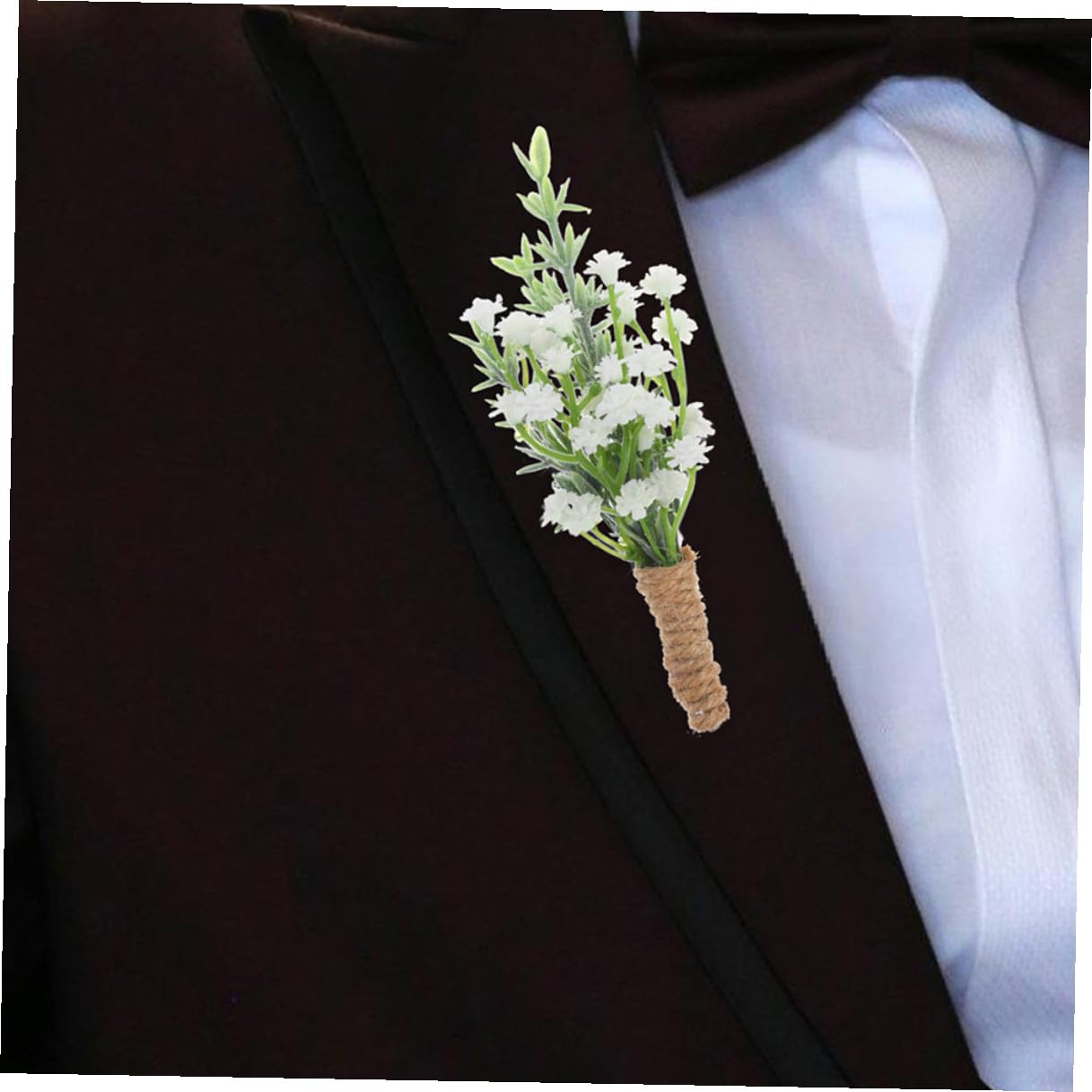 10 Stück Herren Boutonnières aus Pp mit Sicherem Stecknadel Design und Formbeständigkeit für Hochzeitsdekoration und Geschäftliche Feierlichkeiten