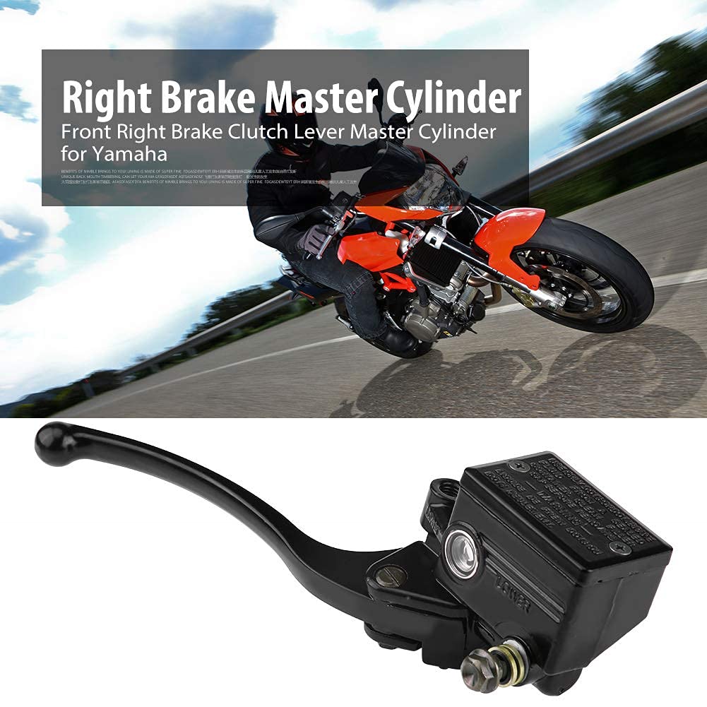 Cilindro Maestro Freno Moto 7/8" 22mm - Pompa Freno Anteriore Destra Con Serbatoio - Leva Frizione Anteriore per Maneta Moto