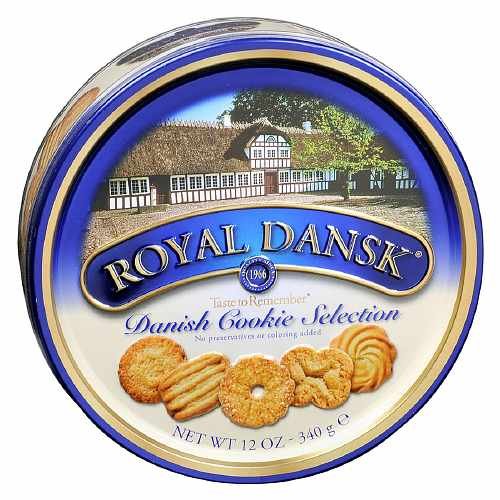 Royal Dansk Danish Cookies - Taste To Remember 12 oz (2 Tins)