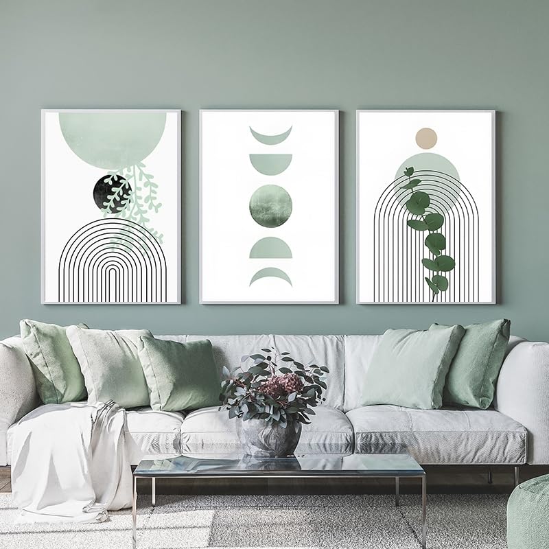 LPFNSF Modern Geometric Plant Decoration Poster, Artistic Abstract Decoration Painting