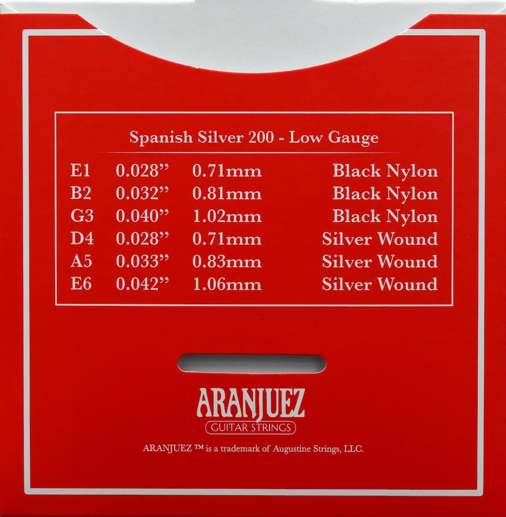 Aranjuez Cuerdas - Cuerdas para Guitarra Española - Cuerdas para guitarra clásica - Cuerdas para Guitarra - The Spanish Sound (2-Pack, Spanish Silver 200)