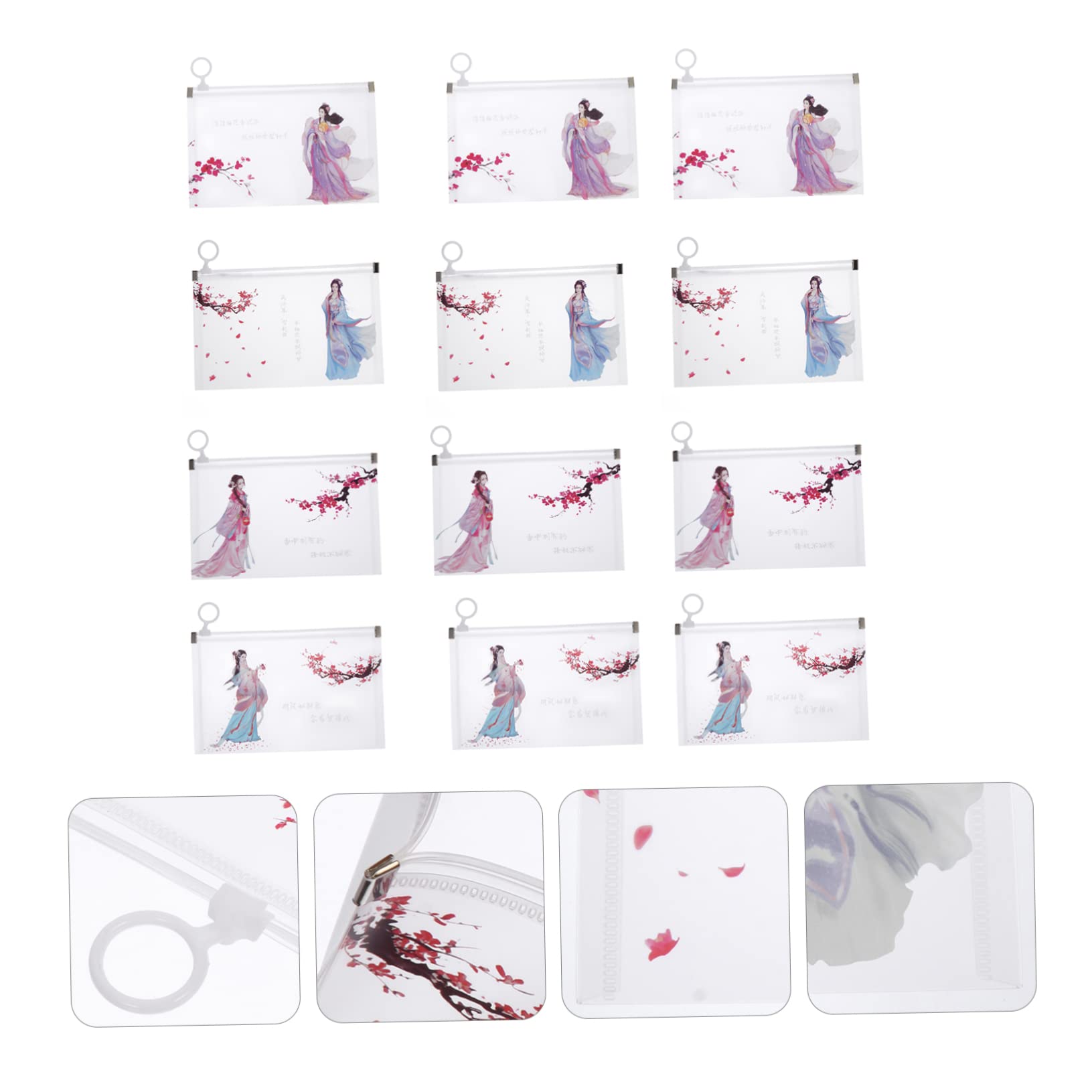 HOMSFOU Lot De 12 Pochettes De Rangement Pour Masques Faciaux Pour Le Voyage Et La Maison