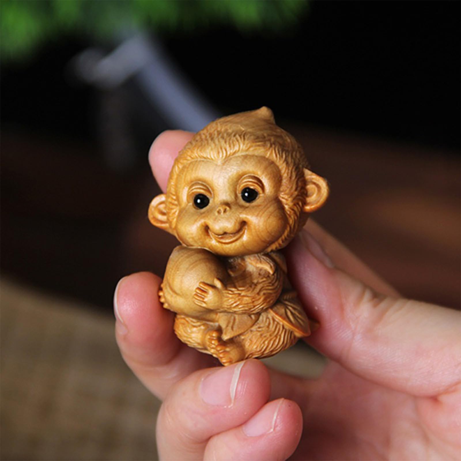 Amazon.co.jp: 猿 置物 かわいい 開運グッズ 招福 申年 干支 正月飾り