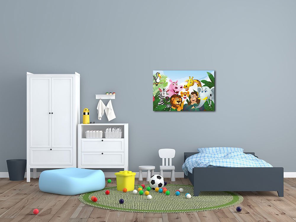 Bilderdepot24 Tableau mémo magnétique en Verre pour Enfant