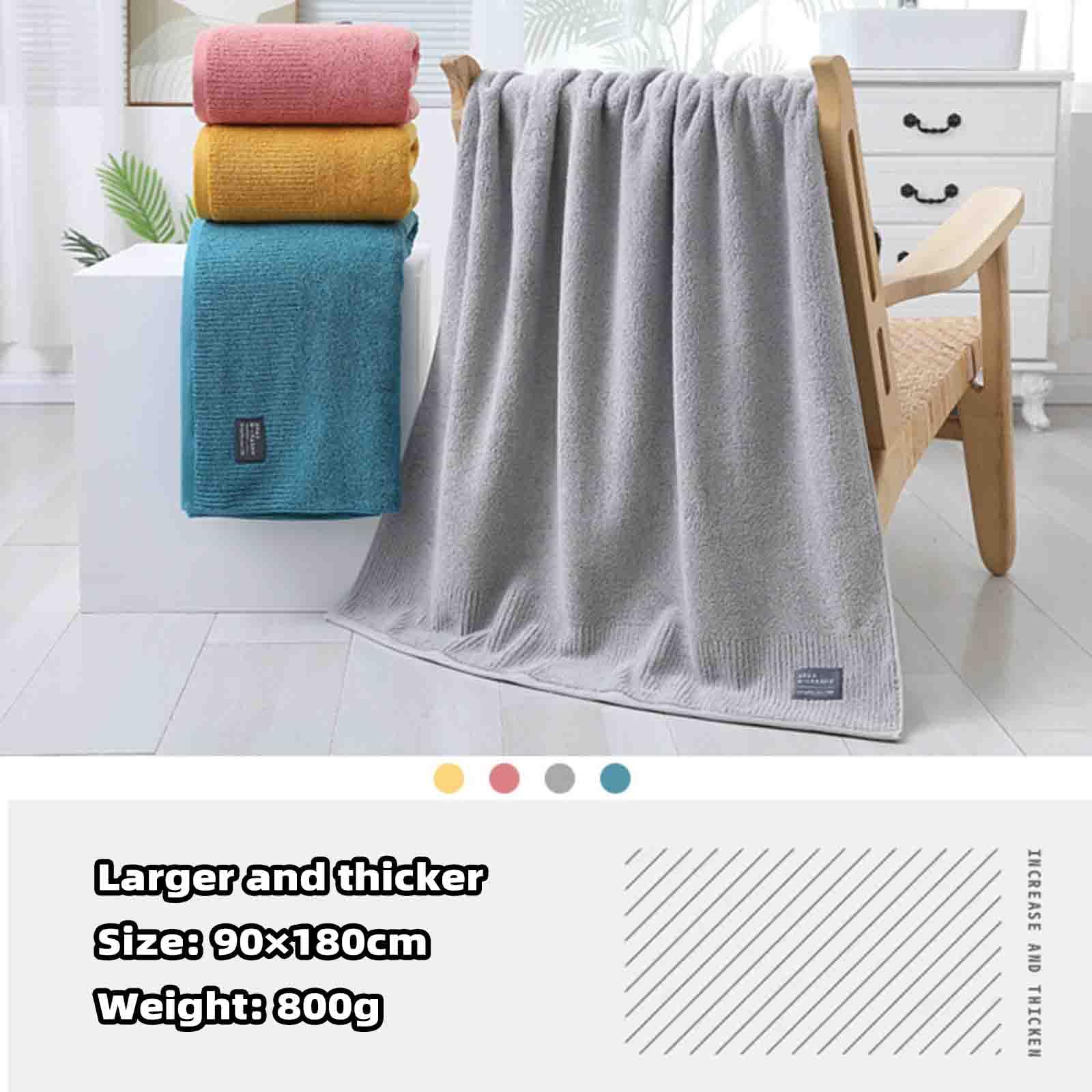 JUSHZ Mikrofaser Badetuch Strandtuch Duschtücher Badetücher Beach Towel Badehandtuch Strandtücher Strandhandtuch Handtücher Frottee Struktur Herren Gekämmte Baumwolle Weich Saugfähig (pink,180x90cm)