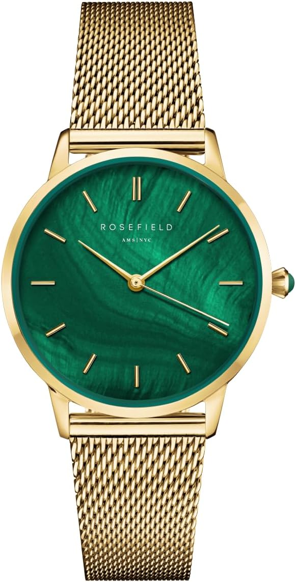 Pearl Edit Emerald Green with Emerald Green Dial and 36mm Gold Case PEGMG-R10 Stainless Steel