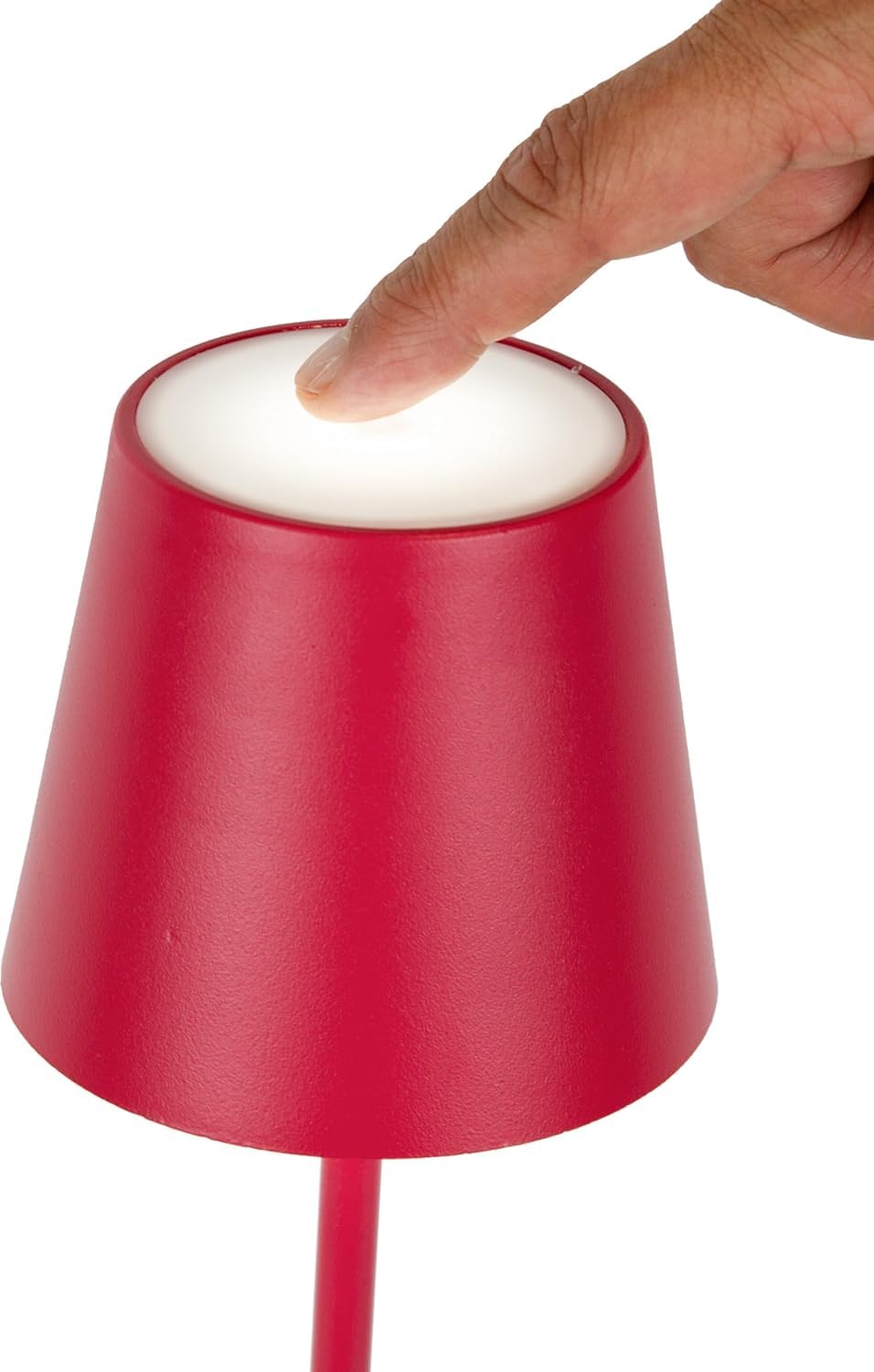 SMART-J Lampada Ricaricabile LED da Tavolo Easy Circle – 3 Temperature di Luce, 6 Ore di Autonomia, Design Moderno, Interruttore Touch, USB Ricaricabile (Rosa)