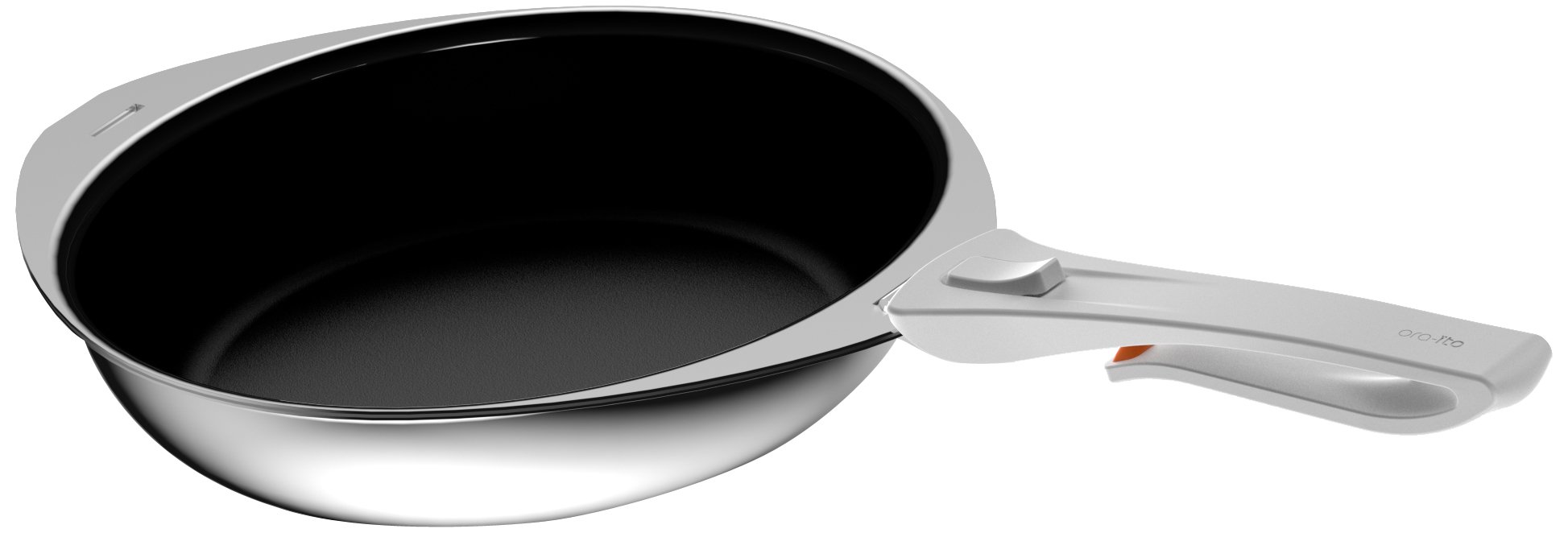 AubecqA115128 Ora Ito 3 Ply - Frying Pan with Removable Lid - Coated - 28 cm