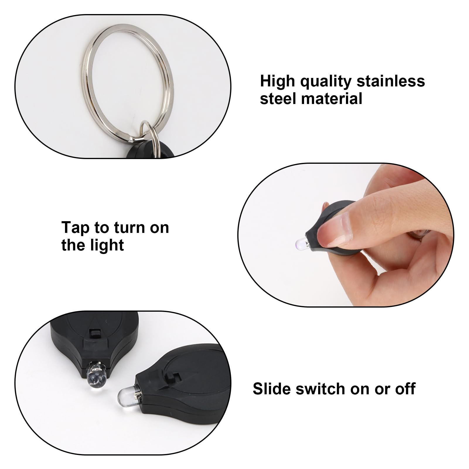teasteam 6 Pack UV Money Checker Keychain Torch - Image 3