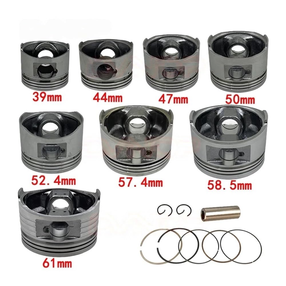 Pistón Asamblea 52,4mm 57. Para GY6 50 60 80 100 125CC 150CC