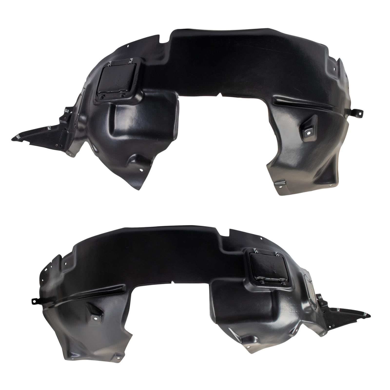 TRQ Inner Fender Liner Set Compatible with 2014-2017 Fiat 500L FI1248100 FI1249100