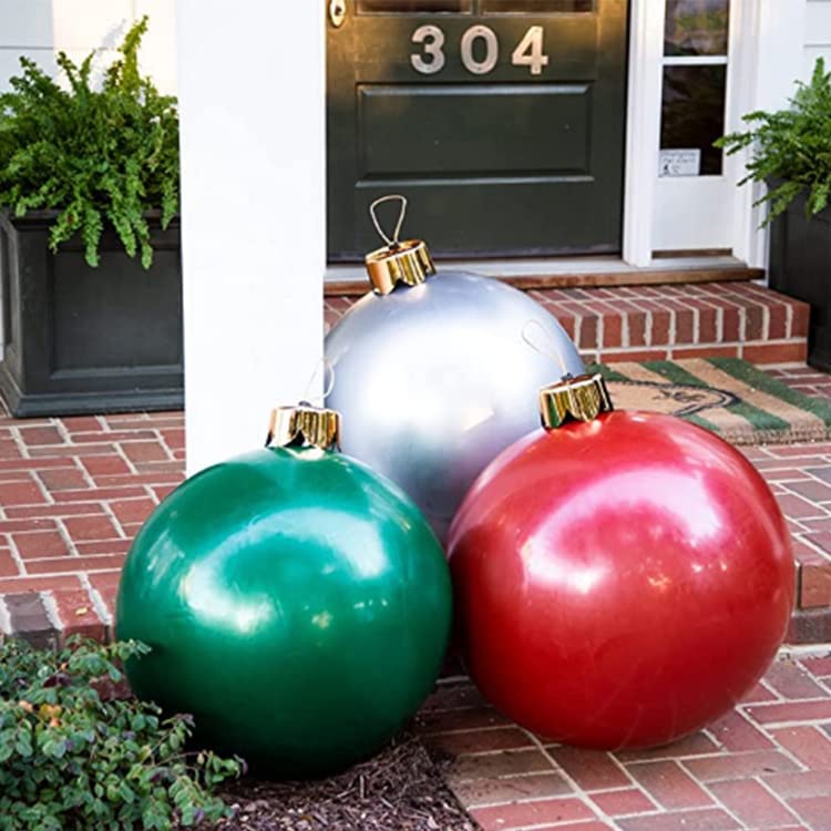 Opblaasbare kerstbal, 60 cm led-kerstdecoraties, grote