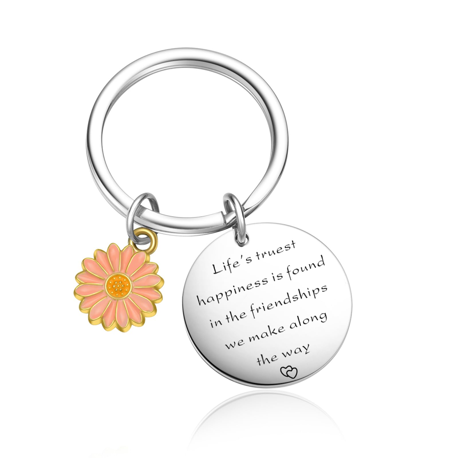 OWHOMS Christmas Jewelry For Best Friend Keyring Cousin Gift Sister Keychain BFF Keychain Coworker Keychain