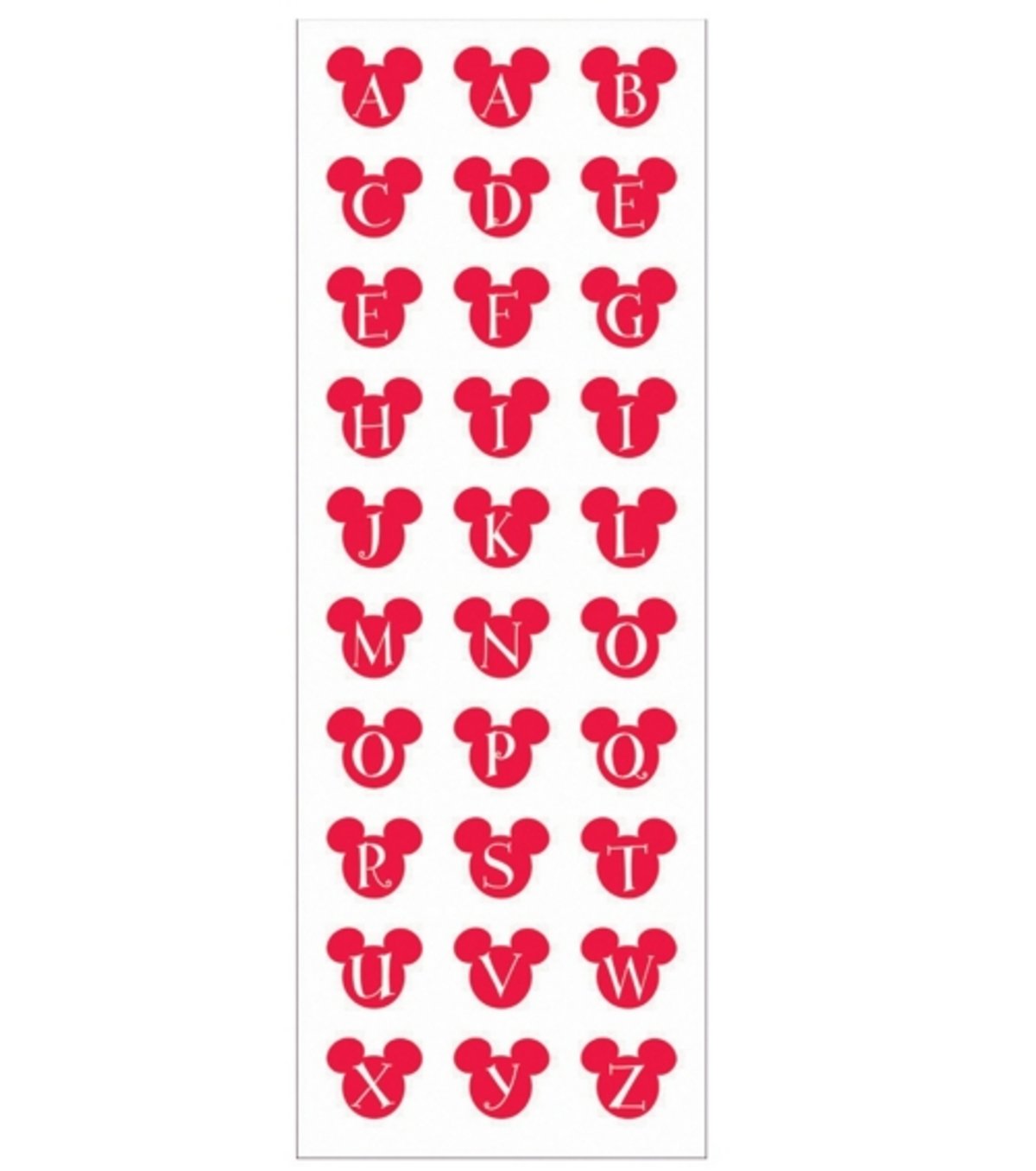 Disney Mickey Icon ABC Stickers by Disney
