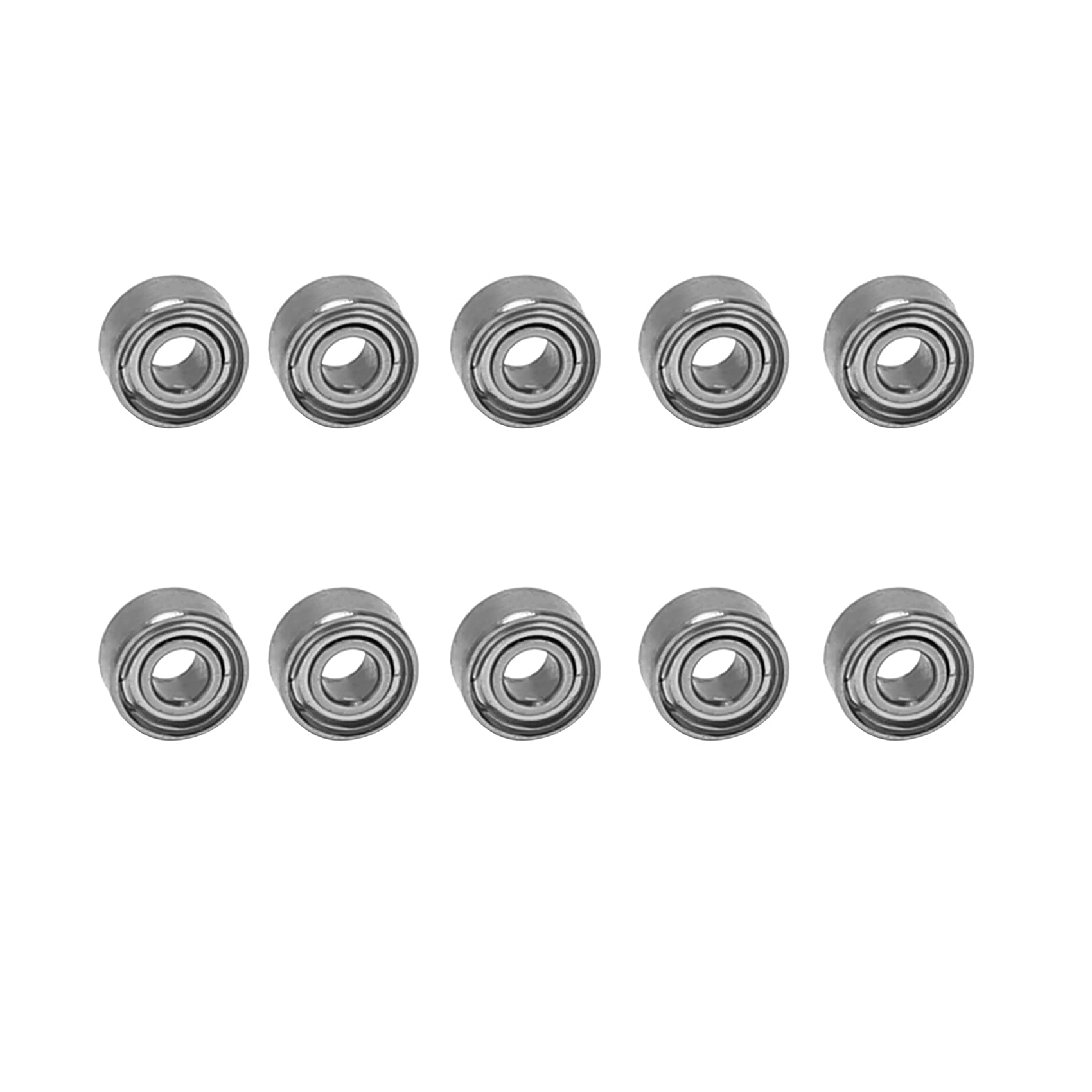 Herklotzn 10 PEZZI Miniatura Sigillato Metallo Schermato Cuscinetto Metrico Modello: MR52-ZZ 2x5x2.5MM