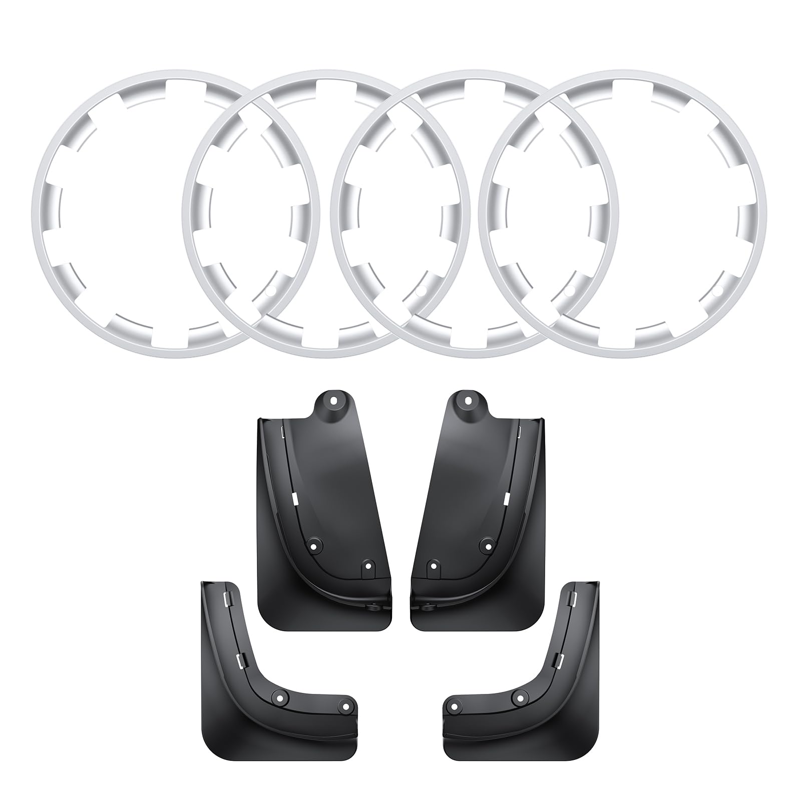 BASENOR 2026 2025 Tesla Model Y Juniper 20 Inch Wheel Rim Protector and Model Y Juniper Mud Flaps