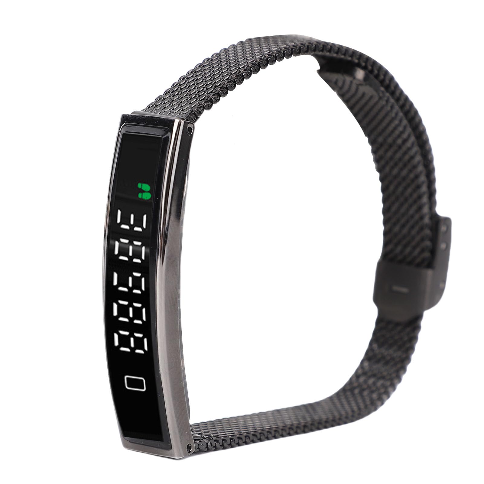 Bracciale Intelligente con Fotografia Remota e Nuoto Resistente Alle Intemperie | Bluetooth 5.3, Batteria a 5 Giorni, Tracker Fitness per Uomini Donne (BLACK)