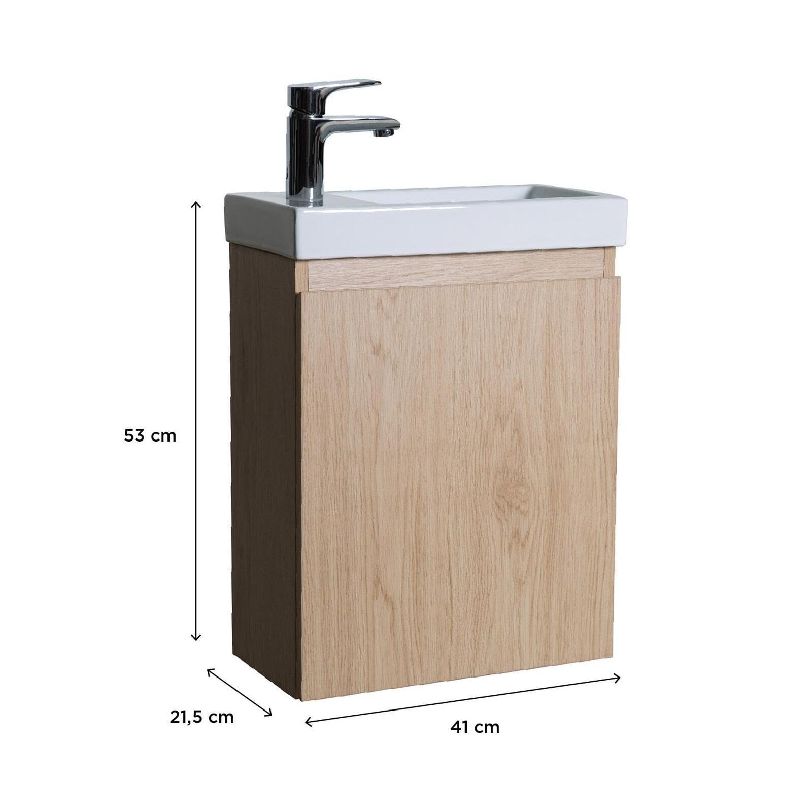 MOB-IN Meuble Lave-Mains Lisa Suspendu 41 cm