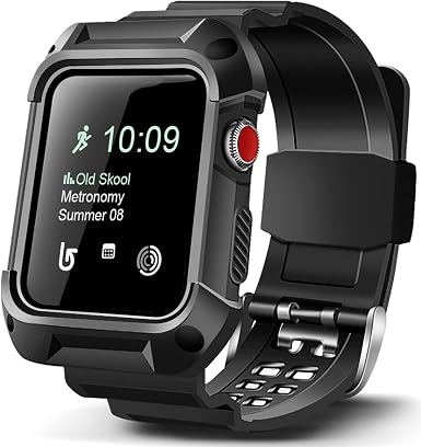 Amazon.com: OCYCLONE - Carcasa de reloj Apple de 1.7 pulgadas, tope  antichoque resistente, carcasa protectora con correa para iWatch Series SE  y Series 6/5/4 de 1.7 pulgadas para hombres deportivos : Celulares y  Accesorios