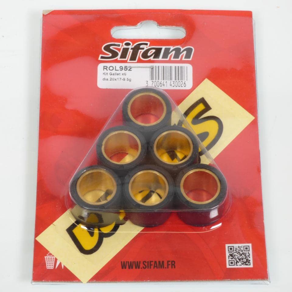 Galet de variateur 20x17mm Sifam pour scooter 125 Satelis II Premium