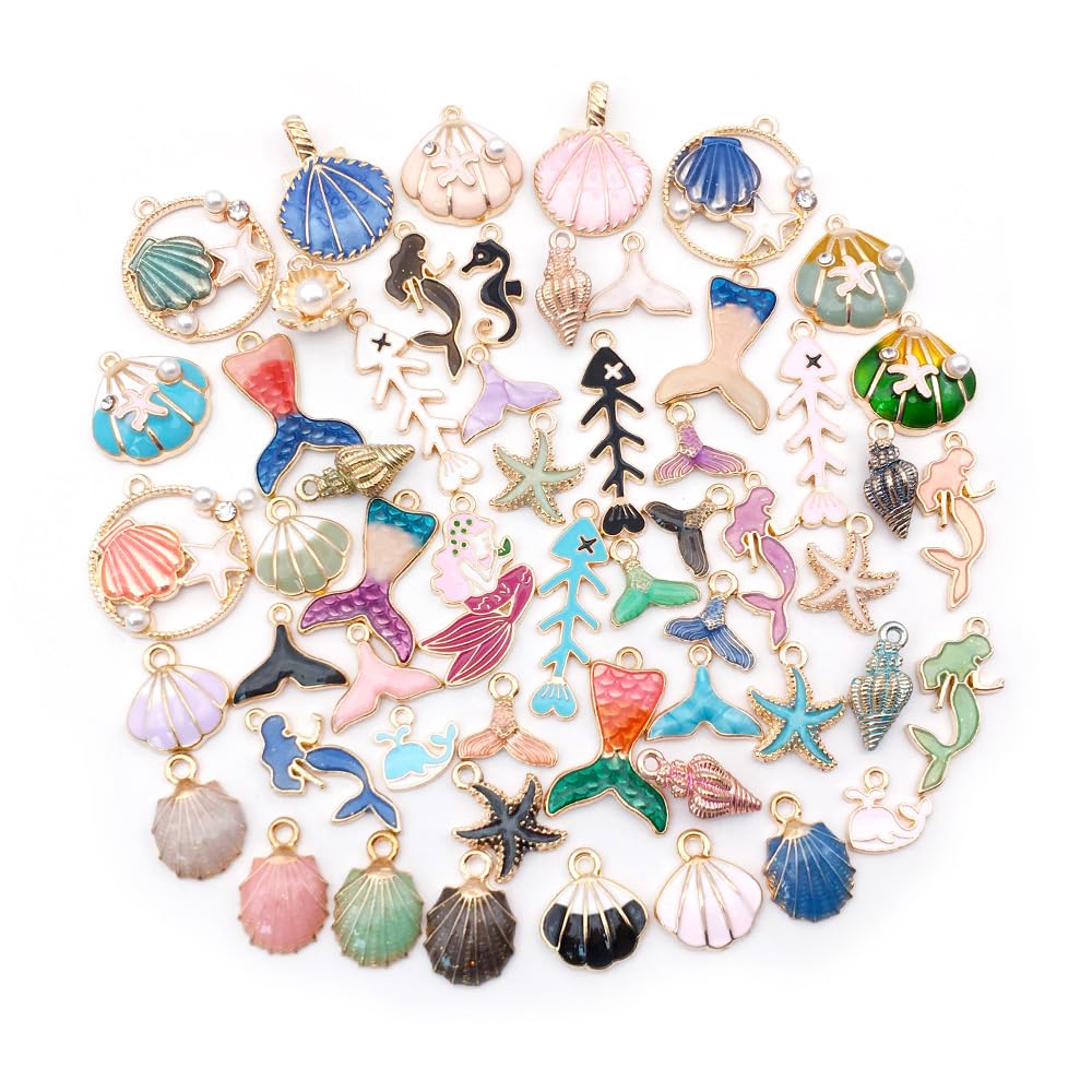 LUTAKU 55 Pcs Boho Summer Beach Charm Pendants - Image 3