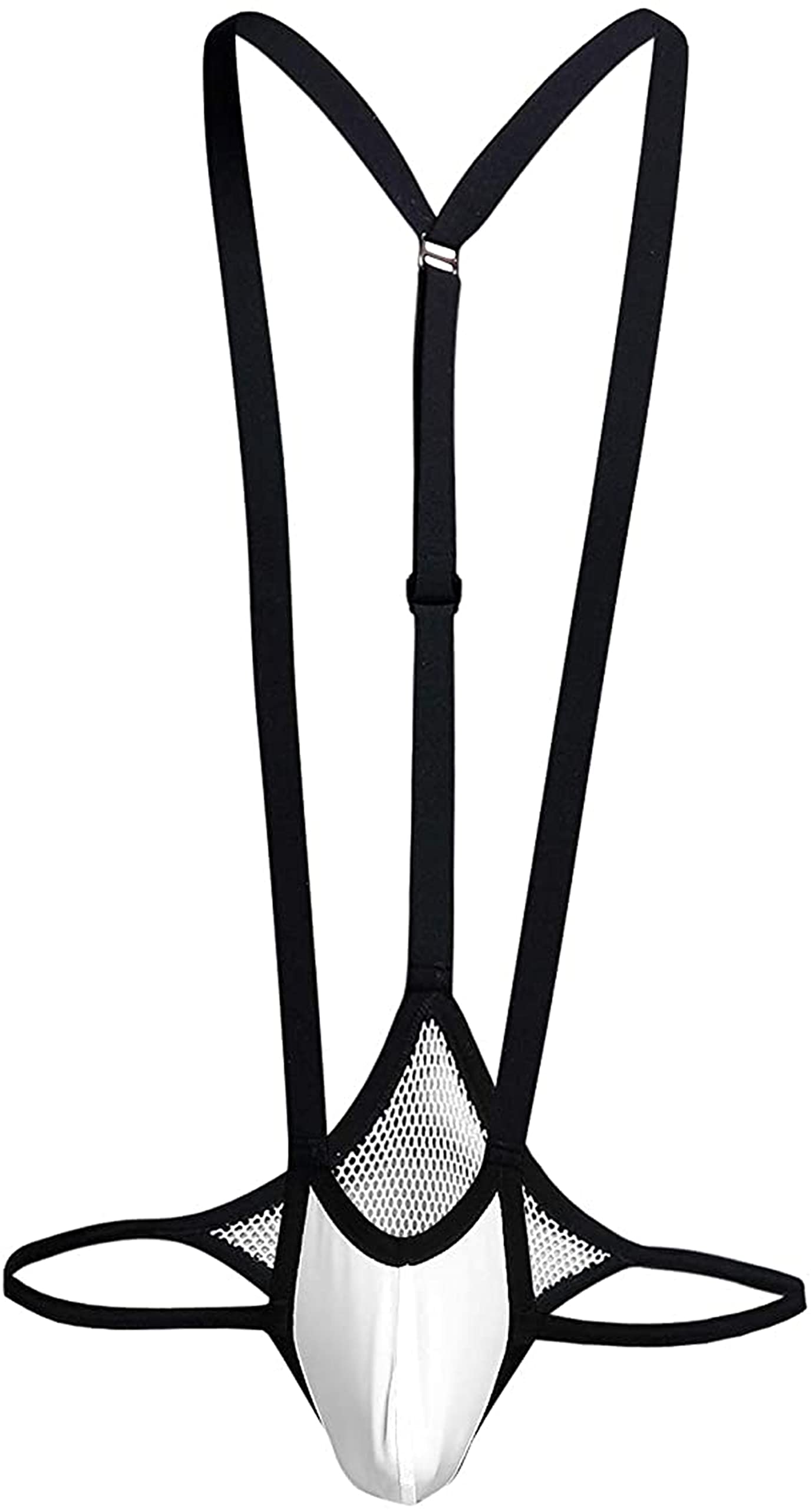 CneerMen's Mankini Mesh Jockstrap Bodysuit Athletic Supporters Leotard