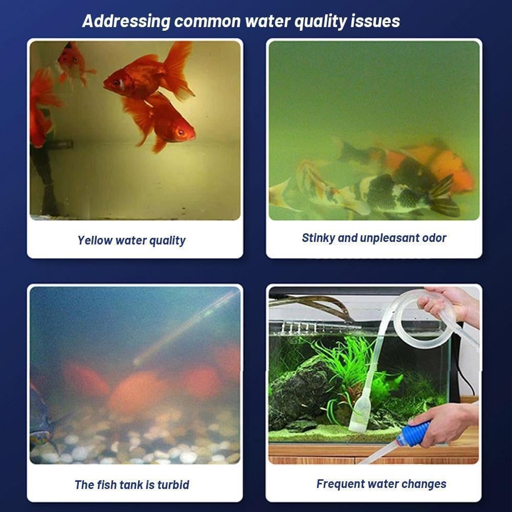 Pure Cube - Filtro per acquario, purificatore per cavalli, eco-acquario con struttura a nido d'ape per acquari, stagni, acquari, purificazione (2 pezzi, blu)