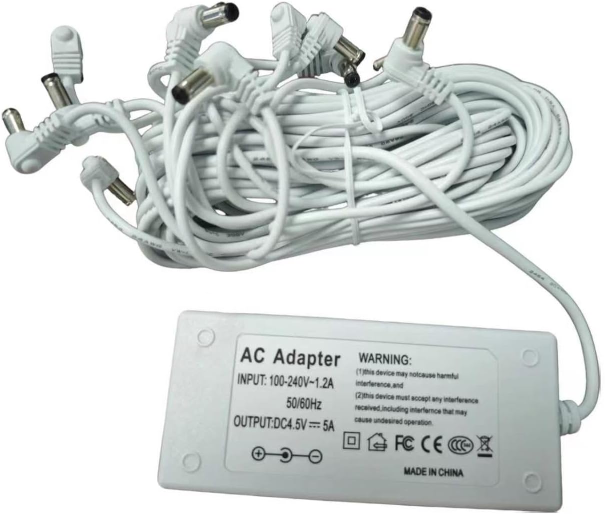 15-Output 4.5V Power Adapter for Lemax Lighted Accessory | Compatible with Christmas & Halloween Village Lights (Models 94566, 94563, 94564, 94565, 74295, 74269, 74707, 44242)